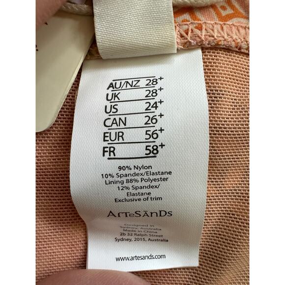 ArteSand Bikini Bottoms Salmagundi Botticelli High Waist Swim Pant NWT PLUS SIZE - Picture 9 of 14